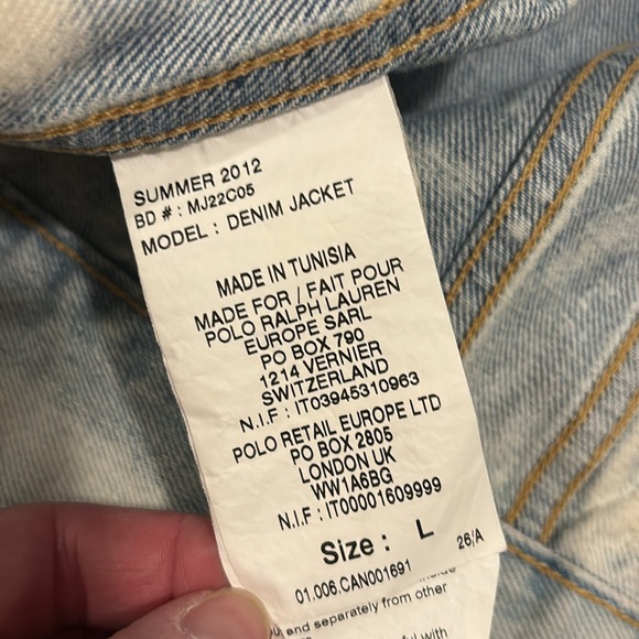 NWT DENIM & SUPPLY RALPH LAUREN DISTRESSED OX SKULL DENIM JEAN JACKET SIZE L - Picture 7 of 12